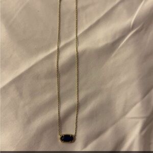Elegant Gold and Black Pendant Necklace
